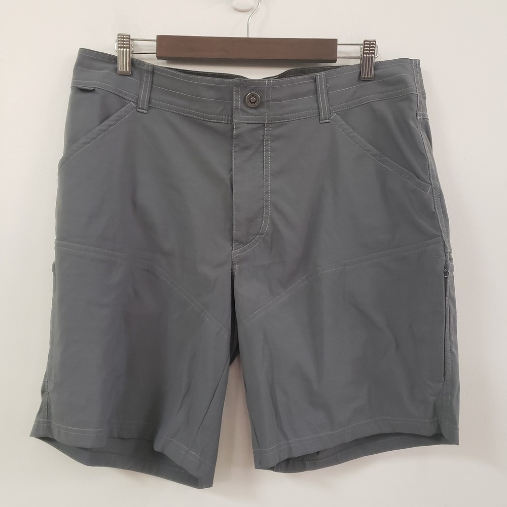 Kuhl Mens Renegade 8.5 In Inseam Shorts Size 36 Dark Gray Nylon Blend Hiking